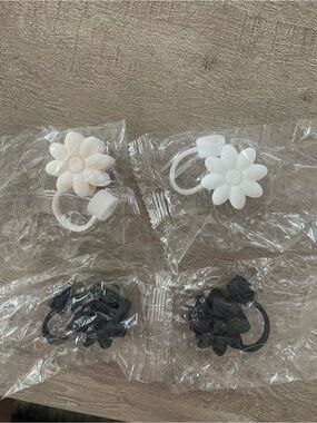 Flower Straw Covers